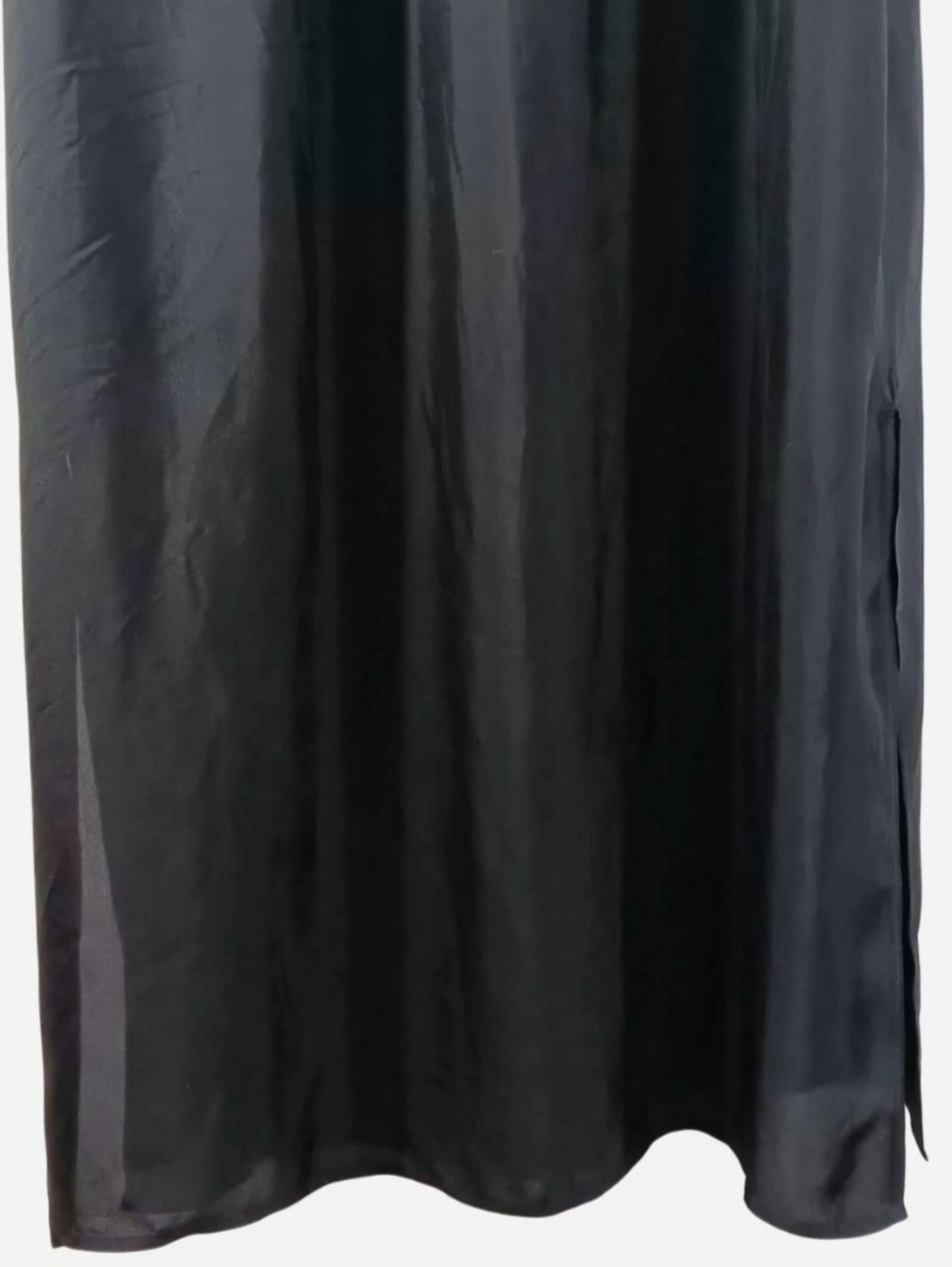 J. Crew Bungalow Black Maxi Popover Dress Women's Size Large Loungewear Casual - Picture 10 of 13